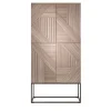 Credenza Stripes in legno naturale con base in ottone*Emmemobili Online