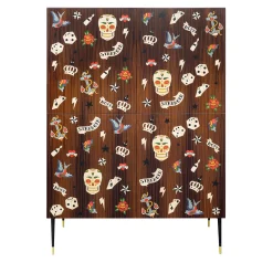 Credenza Tattoo con tradizionali intarsi americani*CG Capelletti