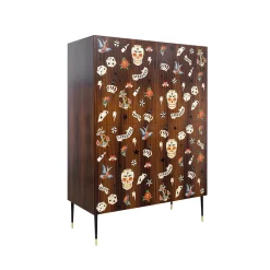 Credenza Tattoo con tradizionali intarsi americani*CG Capelletti