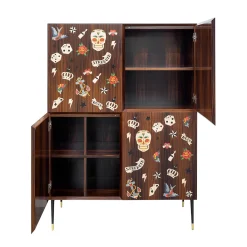 Credenza Tattoo con tradizionali intarsi americani*CG Capelletti