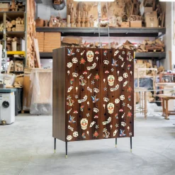 Credenza Tattoo con tradizionali intarsi americani*CG Capelletti