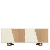 Credenza Urban Mosaic in Legno di Frassino Finitura Bianco Stil e Grano*Ebanisteria Roberto Gambella Best
