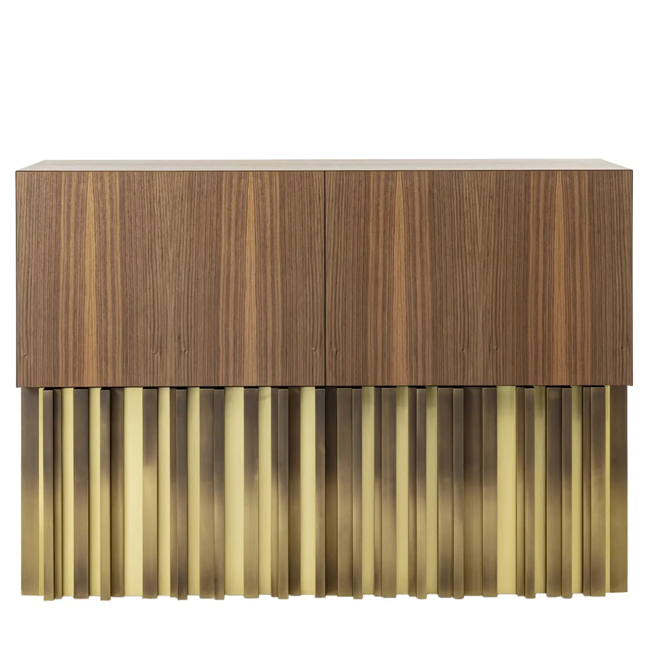 Credenza vintage Mirage con scultura in ottone fatta a mano*Laab Best