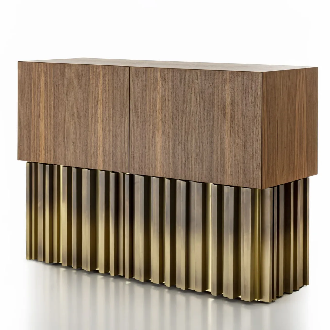 Credenza vintage Mirage con scultura in ottone fatta a mano*Laab Best