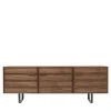 Credenza Zen in noce con ripiani in vetro #2*Modesign New