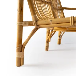 Divano 3 Posti Maya in Canna di Manao e Manila con Cuscini*Mila Maurizi Discount