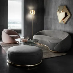 Divano a 3 posti Abbracci grigio*Ghidini 1961 Sale