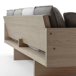 Divano a 4 posti in legno di quercia York St.*Durame Clearance