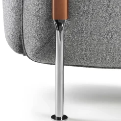 Divano a 3 posti in tessuto grigio Tasca*Ghidini 1961 Clearance