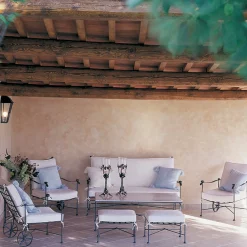 Divano a 2 posti per esterni Intreccio in acciaio inox*Officina Ciani Online