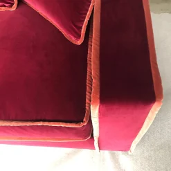 Divano a 3 posti RAFAELLA BIO rosso e arancione*Biosofa Outlet