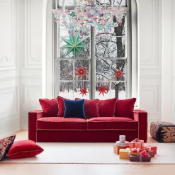 Divano a 3 posti RAFAELLA BIO rosso e arancione*Biosofa Outlet