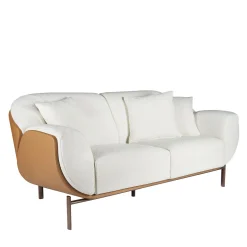 Divano a Due Posti Baida' con Guscio in Ecopelle*FROMM. Outlet