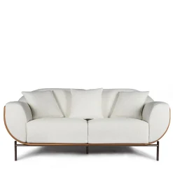 Divano a Due Posti Baida' con Guscio in Ecopelle*FROMM. Outlet