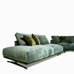 Divano angolare Boboli verde con tavolino*Mantellassi 1926 Outlet