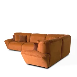Divano angolare componibile Beluga arancione*Mantellassi 1926 Hot
