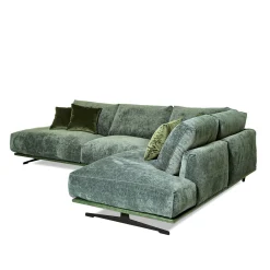 Divano angolare con Free Side verde*Mantellassi 1926 Discount
