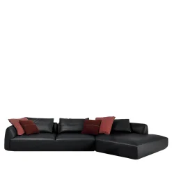 Divano angolare modulare Naxos in borgogna di Ludovica + Roberto Palomba*Ferri 1956 Discount
