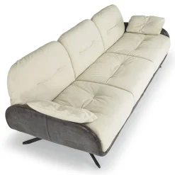 Divano Ayton in pelle bianca*Borzalino New