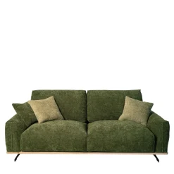 Divano Boboli in Tessuto Verde con Base in Legno*Mantellassi 1926 New