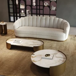 Divano Bouclé Medio Bianco Nest*Encore Italia Discount