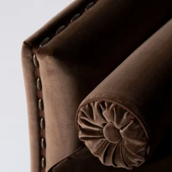 Divano Bramante in Velluto Marrone*Mantellassi 1926 New