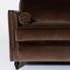 Divano Bramante in Velluto Marrone*Mantellassi 1926 New