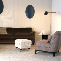 Divano Bramante in Velluto Marrone*Mantellassi 1926 New