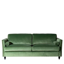 Divano Bramante in velluto verde a tre posti*Mantellassi 1926 Sale