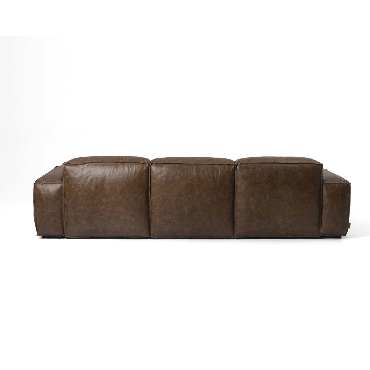 Divano componibile Placido pelle marrone*Mantellassi 1926 Discount