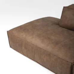 Divano componibile Placido con Free Side pelle marrone*Mantellassi 1926 Clearance