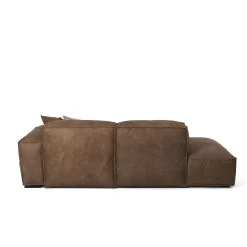 Divano componibile Placido con Free Side pelle marrone*Mantellassi 1926 Clearance