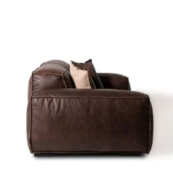 Divano componibile Placido pelle marrone*Mantellassi 1926 New