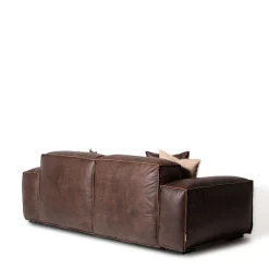 Divano componibile Placido pelle marrone*Mantellassi 1926 New