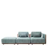 Divano da esterno modulare blu Moorea Key West #2*Giorgetti