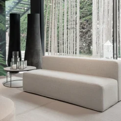 Divano da esterno Norman in tessuto beige*Villevenete Discount