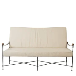 Divano da esterno reclinabile con cuscino a trama incrociata*DMG Fiesole Hot