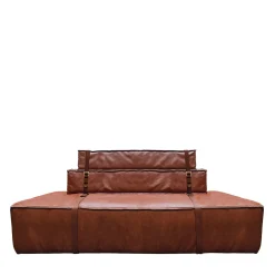 Divano Docker in pelle marrone cognac*DLA Design Lab Sale
