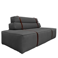 Divano Docker in velluto grigio cenere*DLA Design Lab