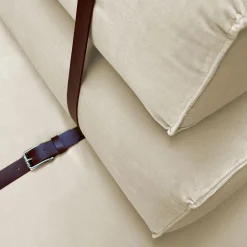 Divano Docker in velluto bianco crema*DLA Design Lab