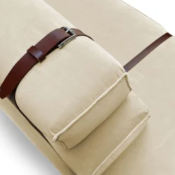 Divano Docker in velluto bianco crema*DLA Design Lab