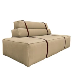 Divano Docker in velluto beige*DLA Design Lab New