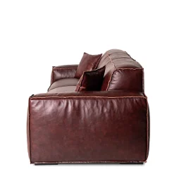 Divano Dodo in Pelle Mogano*Mantellassi 1926 Online