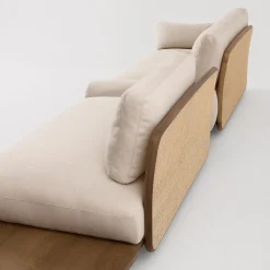 Divano Ellipse White a 3 moduli di Chiara Andreatti*Gebrüder Thonet Vienna GmbH (GTV) – Wiener GTV Design Clearance