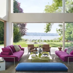 Divano Esosoft 3 posti viola di Antonio Citterio*Cassina Online