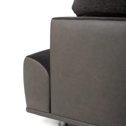 Divano Grand Tour in tessuto e pelle nera*Mantellassi 1926 Discount