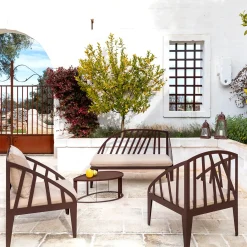 Divano in acciaio corten Oblì*TrackDesign Clearance