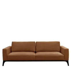 Divano in pelle Milano Cookie-Brown di Giuseppe Manzoni*Bodema Best