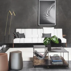 Divano in Tessuto Bianco Italo*Vibieffe Outlet