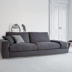 Divano in Tessuto Reclinabile Grigio Scuro Fly*Vibieffe Online